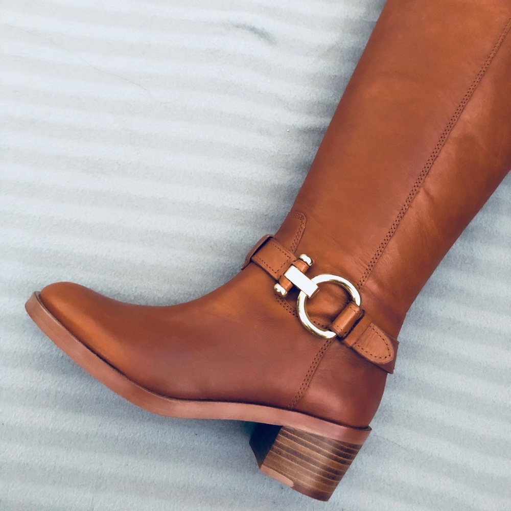 Coach Leather Carolina Riding Boots